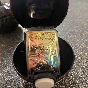 Picachu 23k Gold Pokemon card in ball